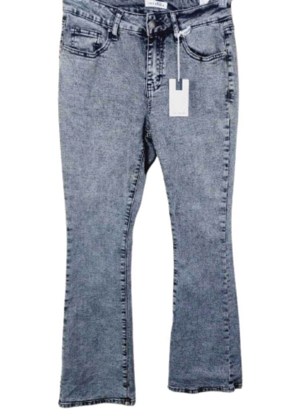 Fire & Rain Women's Grey Acid Medium Wash Denim Bootcut Jeans Size 7/27